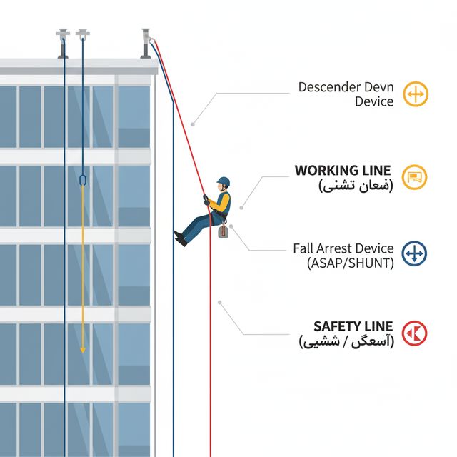 تعریف و فلسفه کار در ارتفاع با طناب