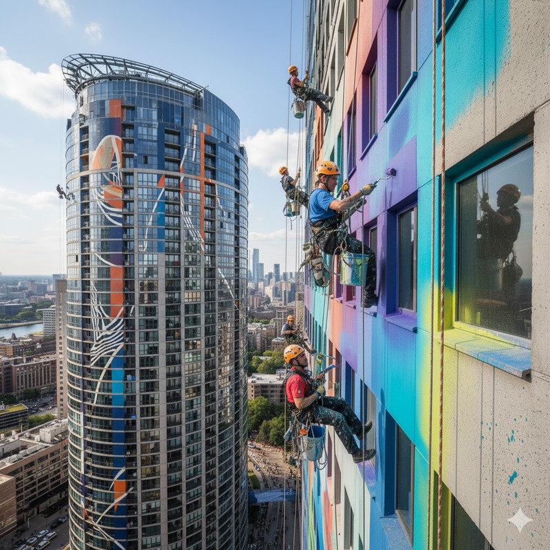 فرآیند گام به گام رنگ آمیزی نما: از ارزیابی تا تکمیل