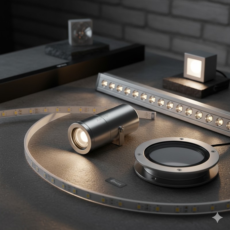  نکات انتخاب تجهیزات (استانداردهای ضروری) نورپردازی نما ساختمان