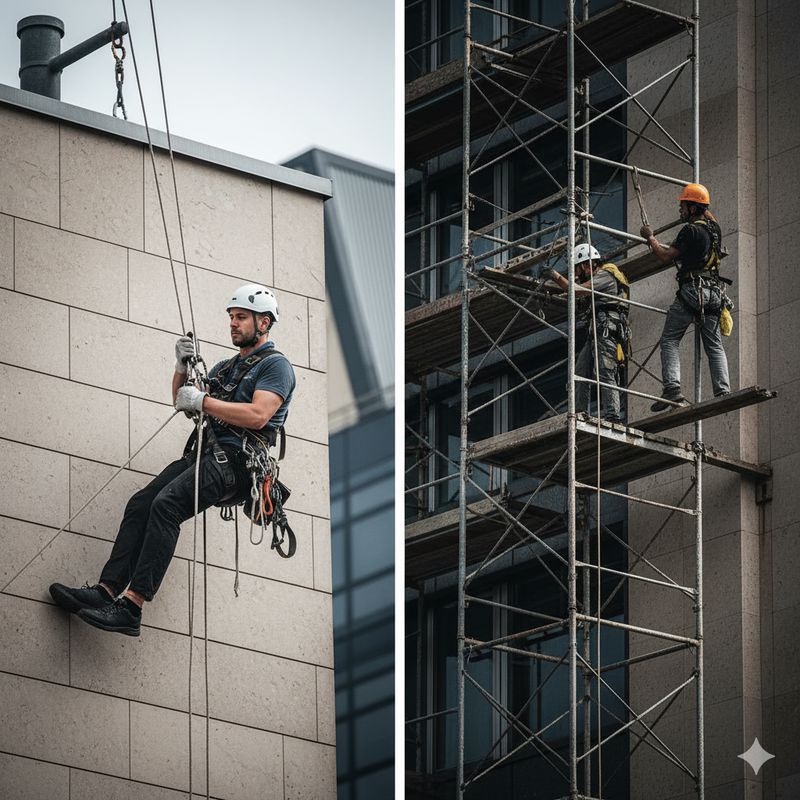 پیچ رولپلاک نمای ساختمان با راپل