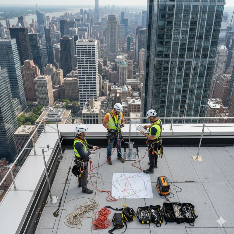 تأمین و نگهداری نمای برج‌ها با راپل