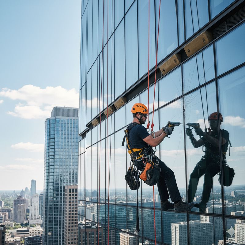 تأمین و نگهداری نمای برج‌ها با راپل