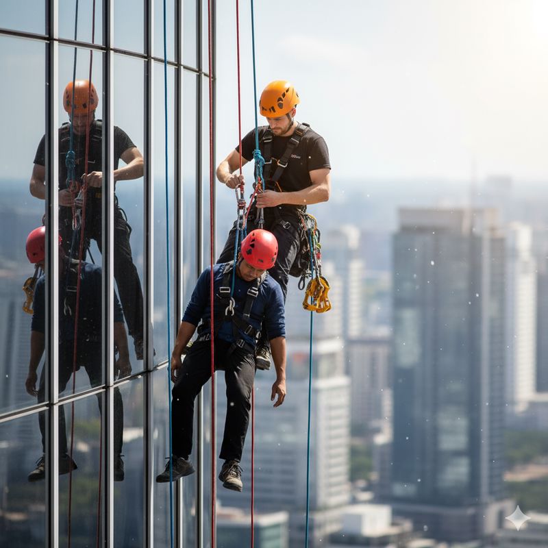 تأمین و نگهداری نمای برج‌ها با راپل