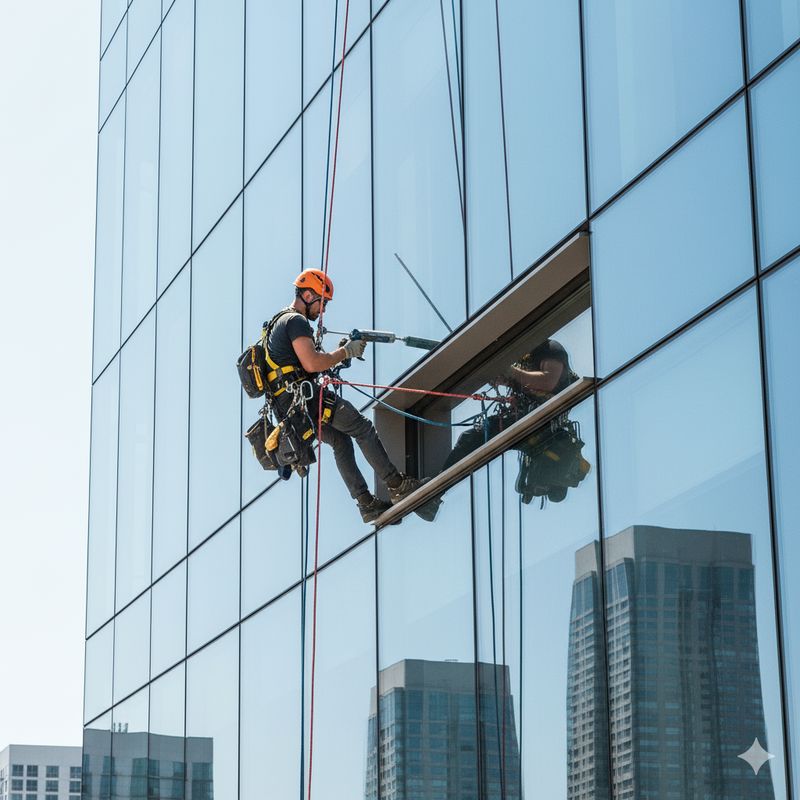 تأمین و نگهداری نمای برج‌ها با راپل